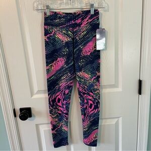 Dona Jo Fit Wear leggings size 1 small 0-6 pink blue yellow